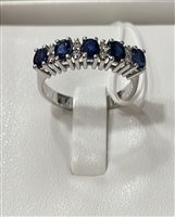 Ring Floriddia Gioielli Woman in White Gold Zaffiro 1.07 Ct 57110 ANELLO ZAFFIRO E BRILLANTI - 57110 ANELLO ZAFFIRO E BRILLANTI